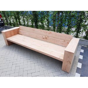 Loungebank ""Garden"" van Douglas hout 240cm 4 persoons bank