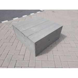 Loungetafel ""Garden"" van Grey Wash steigerhout 75x75cm