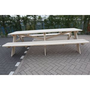 Picknick tafel XL van Nieuw Steigerhout 300x200x78cm