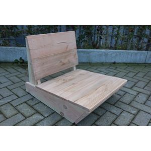 Bankje “Sauna” van douglas hout 60cm – relax bank – Loungebank �– Lage zetel – 1 persoons stoel