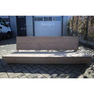 Bankje "" Sauna"" van Grijs Douglas hout 180cm - Relax bank - Loungebank - Lage zetel - 3 persoons - dim Grey