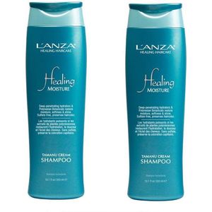 Lanza Healing Moisture Tamanu Cream Shampoo 300ml Duopack