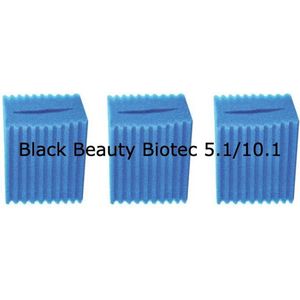 Black Beauty Foam Oase Biotec 5.1/10.1 Coarse Blue Ribbel 3pcs Geen Origineel!