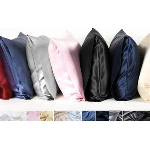 Zijden kussensloop, Oxford blauw, 65x65cm, Housewife-style 100% zijde, 600thread count(22momme)