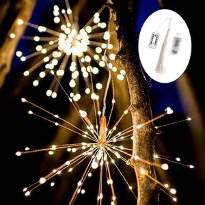 Vuurwerk LED lamp, Explosielamp 150 LEDs met afstandsbediening | kerstverlichting | binnen en buiten