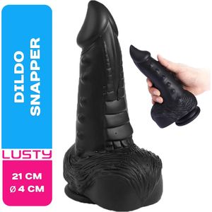 Lusty Dildo Snapper - 21 x 4 cm - Siliconen Dildo - Met Zuignap - Zeer Buigzaam - Anaal Dildo - Anaal Toys - Anal Toys - Seksspeeltje - Sex Toys voor mannen en vrouwen