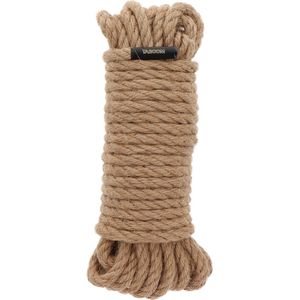 Professioneel Bondage Touw - 10 meter x 7 mm - Zwart - Hemp BDSM Touw - Perfect voor Japanse Shibari - Hoogwaardig Henneptouw - SM Touw voor beginners en gevorderden - Bondage Rope Hennep