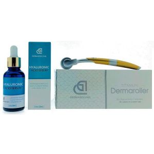 Dermarolling Titanium Dermaroller - 0.5 mm + 360Care® Hyaluronzuur Serum - 30 ml