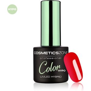 Cosmetics Zone Hypoallergene UV/LED Hybrid Gellak 7ml. Coral Red 161 - rood - Glanzend - Gel nagellak
