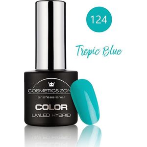 Cosmetics Zone Hypoallergene UV/LED Hybrid Gellak 7ml. Tropic Blue 124