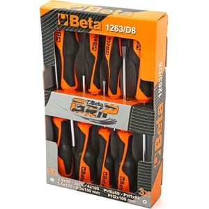 Beta 1263 /D8 Grip 8 Delige Schroevendraaierset – 012630008