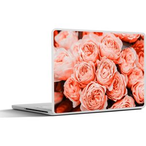 Laptop sticker - 11.6 inch - Rozen - Boeket - Roze - 30x21cm - Laptopstickers - Laptop skin - Cover