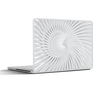 Laptop sticker - 17.3 inch - Achtergrond - Vormen - Spiraal - 40x30cm - Laptopstickers - Laptop skin - Cover