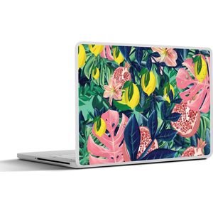 Laptop sticker - 14 inch - Bloemen - Fruit - Kleuren - 32x5x23x5cm - Laptopstickers - Laptop skin - Cover