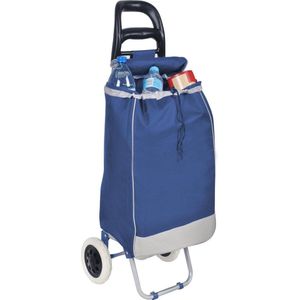 Bermuda Boodschappentrolley Zwart 94L - Waterafstotend Met Grote Wielen