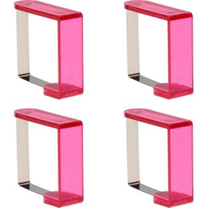 Tafelkleedklemmen 4 Stuks Roze – 5x4x2cm | Tafelkleedgewichten | Klemmen voor het Tafellaken