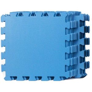 Puzzelmat van Foam – 30x30cm 9 Delig – Vlo – Speelmat voor Baby’s en Kinderen – Blauw