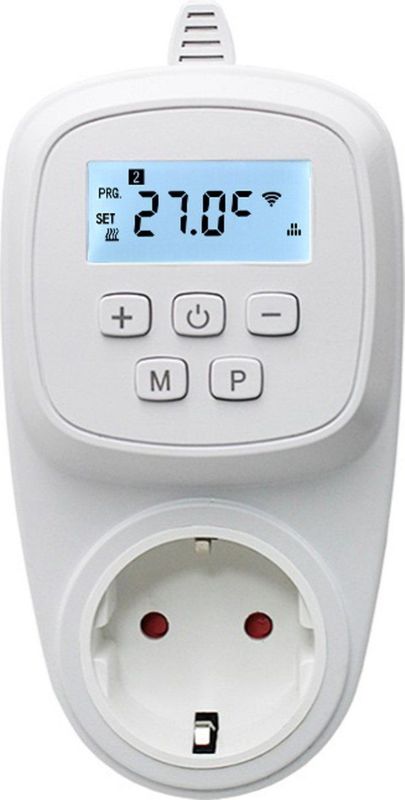 Quality Heating - QH-02TP - Programmeerbare Thermostaat - Plug-in - Wit