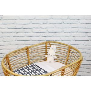 Wallabiezzz Baby deken - Omslagdoek Baby - Wiegdeken - Grijs - 75x90cm