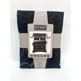 Refined Bedding - Royal Suite - Dekbedovertrek - Zwart - Katoen/Polyester