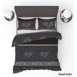 Refined Bedding - Royal Suite - Dekbedovertrek - Zwart - Katoen/Polyester