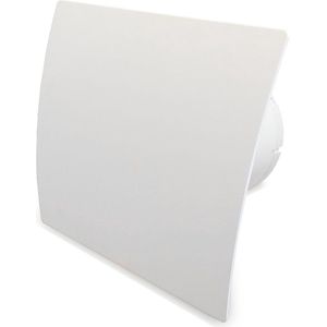 Ventilatieshop badkamer/toilet ventilator - standaard - Ø125mm - kunststof wit