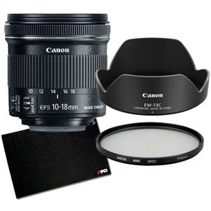 Canon - EF-S 10-18mm - Landschapfotografie Kit - Zwart - Inclusief Zonnekap en Filter