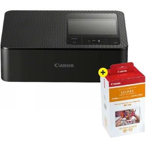 Canon - SELPHY CP1500 - Fotoprinter - Zwart - Inclusief RP-108 Papier 10X15, 108 Afdrukken