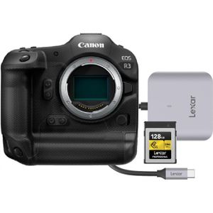 Canon EOS R3 + Lexar CFexpress PRO Type B Gold series 128GB + USB-C Reader RW510