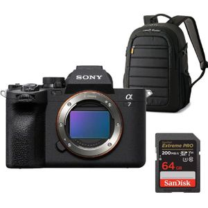 Sony - A7 IV - Systeemcamera - Zwart - Inclusief Geheugenkaart en Rugzak