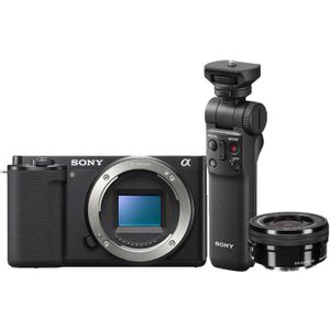 Sony vlog camera ZV-E10 + 16-50mm + Bluetooth Vlogging Grip GP-VPT2BT
