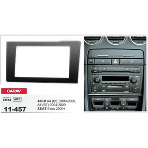 2-DIN AUDI A4 (B6) 2000-2006, A4 (B7) 2004-2009 / SEAT Exeo 2009-2013 afdeklijst / installatiekit Audiovolt 11-457