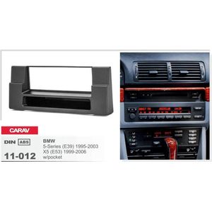 1-DIN BMW 5-Series (E39) 1995-2003; X5 (E53) 1999-2006 w/pocket afdeklijst / installatiekit Audiovolt 11-012