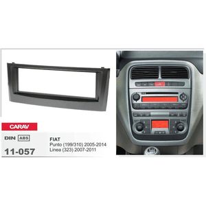 1-DIN FIAT Punto (199/310) 2005-2014, Linea (323) 2007-2011 afdeklijst / installatiekit Audiovolt 11-057