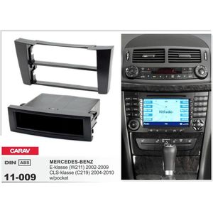 1-DIN MERCEDES-BENZ E-klasse (W211) 2002-2009; CLS-klasse (C219) 2004-2010  w/pocket afdeklijst / installatiekit Audiovolt 11-009