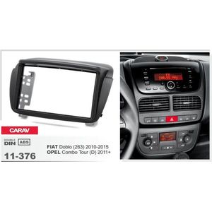 2-DIN OPEL Combo Tour (D) 2011+ / FIAT Doblo (263) 2010-2015 inbouwpaneel Audiovolt 11-376