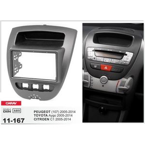 TOYOTA Aygo 2005-2014 / PEUGEOT (107) 2005-2014 / CITROEN C1 2005-2014 inbouwpaneel 2din a