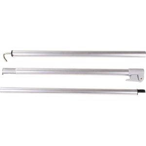 ESVO nokstok - 165 tot 245 cm - 25/22 mm - met haak en oog - aluminium