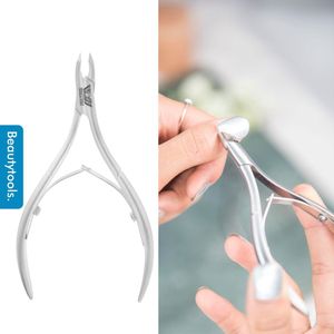 Beautytools Nagelriem Knipper/INOX Vellentang Voor Het Verwijderen Van Nagelriemen (Cuticle Cutter) - 3 mm Bek (Round Box) (NN-0188)