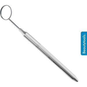 BeautyTools Mondspiegel - Tandarts Spiegel Met Sterkte / Lichte Zoom - Holle Buis (16.5 cm) - Inox (DT-1161)