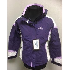 Greenlands - Outdoorjas - Waterdicht - Paars met Wit en Lila Accenten