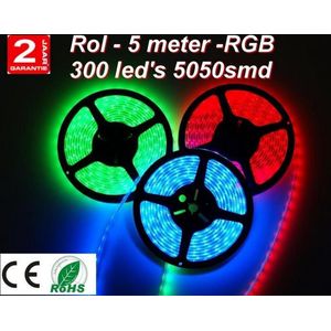 5m RGB LEDstrip 300 leds IP65