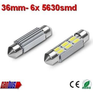 2x 12v Canbus led 36mm 6 x 5630smd- 190 lumen