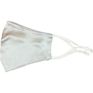 YOSMO - Zijden Mondkapje - kleur grijs - 100% moerbei zijde - niet medisch - herbruikbaar