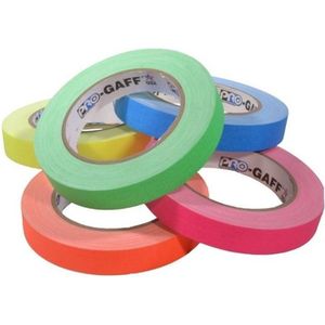 Pro  - Gaff neon gaffa tape 19mm x 22,8m kleuren pakket