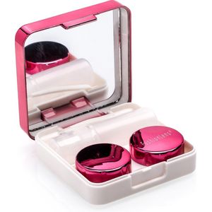Lenzendoosje Partylens® - Pink - lenshouder inclusief spiegeltje - 5 delig