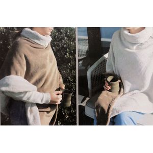 iSleep Poncho - Fleece - Omkeerbaar - Bruin