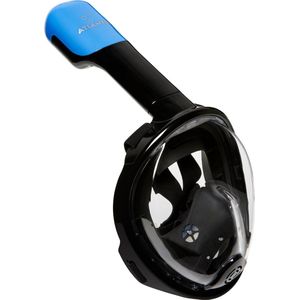 Atlantis Full Face Mask - Snorkelmasker - Kinderen - Zwart/Blauw - XS