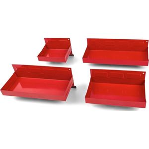 4 Delige Magneetbakkenset - ROOD