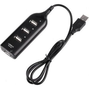 Underdog Tech 4 Poort Mini USB 2.0 Hub - Hoge Snelheid - Zwart
